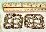 Antique cut steel French pair shoe accessory