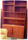 Mid Century Modern Danish Cabinet  with Display Shelves