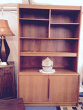 Mid Century Modern Danish Cabinet  with Display Shelves