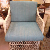 Russell Woodard Spun Fiberglass Chair, Loveseat and Side Table-SOLD