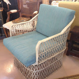Russell Woodard Spun Fiberglass Chair, Loveseat and Side Table-SOLD