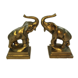 Antique Pair of Golden Elephant Bookends SOLD