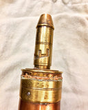 Military, copper and brass powder flask