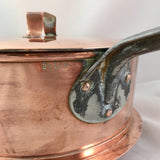 David Anderson Copper Covered Sauce Pot also Double Boiler Top   SOLD