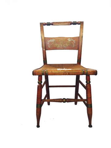Wood Chairs with Rush Seats (set of 6) SOLD