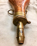 Military, copper and brass powder flask