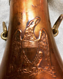 Military, copper and brass powder flask