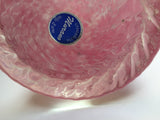 Vintage Murano Pink Swirl Pitcher with Original Sticker