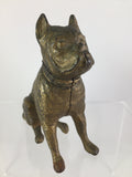 Antique cast iron Boxer / Bulldog Still Bank 1900’s Hubley A. C. Williams 1912-1928