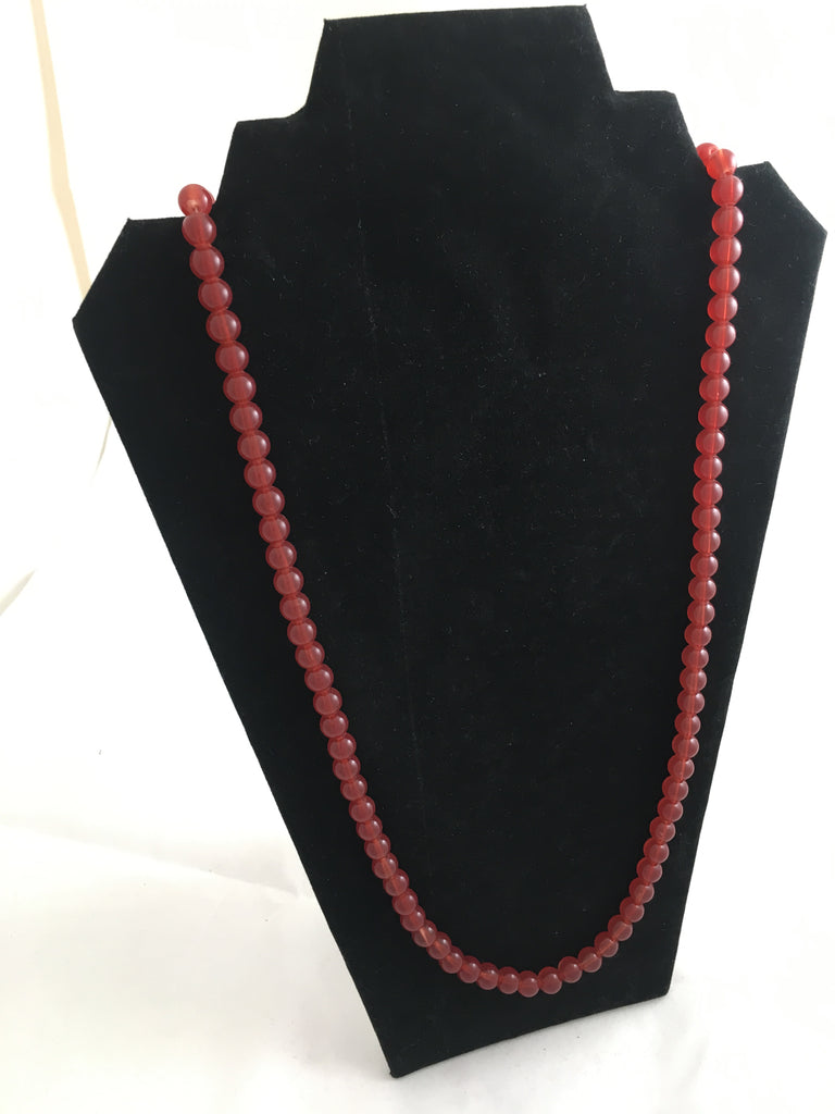 Burnt Orange Carnelian Strand Necklace