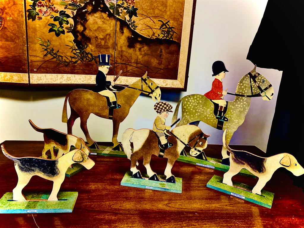 Equestrian Hunting Figures set  SOLD