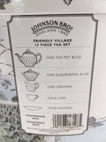 Johnson Bros. England 1883 Friendly Village 13 Piece Tea Set