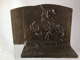 Bronze End of the Trail Bookends set of 2