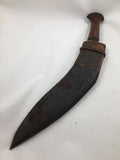 WWII Gurkha Long Leaf Kukri with Sheath
