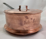 David Anderson Copper Covered Sauce Pot also Double Boiler Top   SOLD