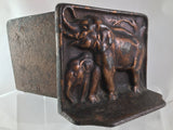 Cast Iron D. A. L. Elephant Bookend set of 2