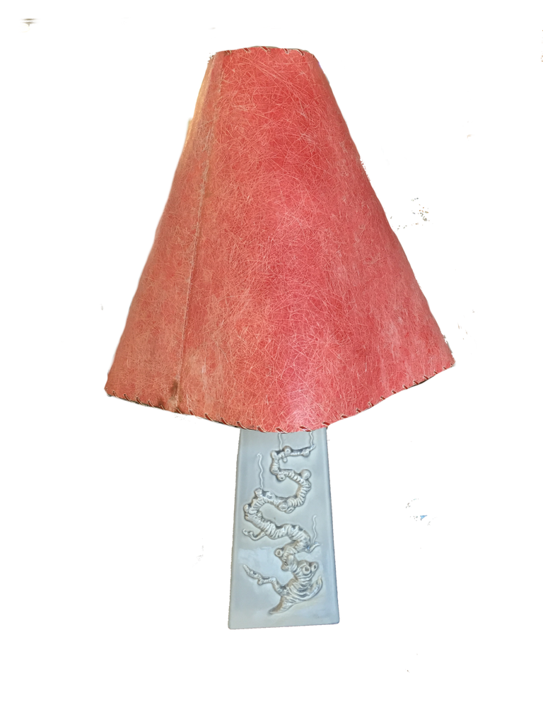 Vintage Gray Ceramic Lamp SOLD
