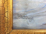 Art  Antique oil painting by Listed artist Waugh.