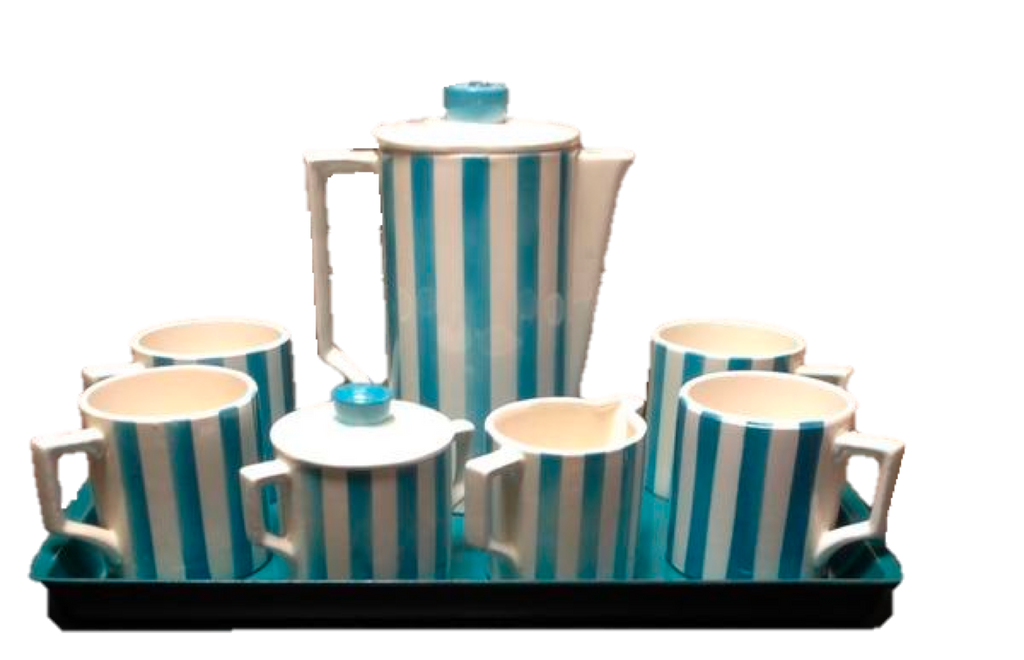 Mid-Century Modern Coffee Set with Tray-SOLD